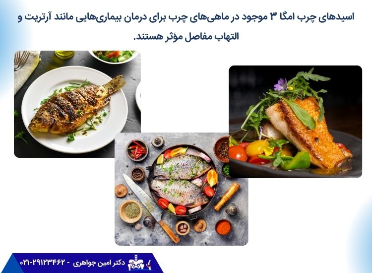 اسیدهای چرب امگا ۳ به کاهش علائم آرتریت کمک میکنند.