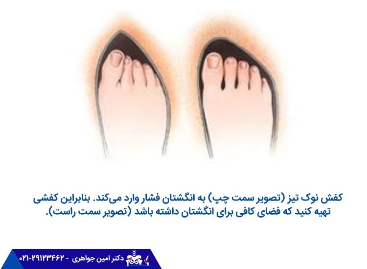 اهمیت استفاده از کفش های مناسب