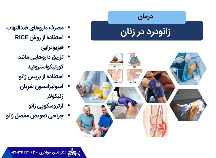 درمان درد زانو در زنان