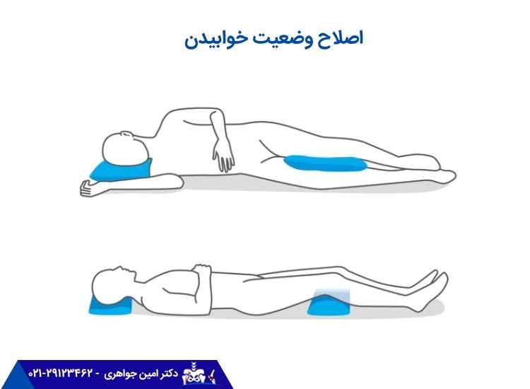 وضعیت صحیح خوابیدن برای جلوگیری از زانودرد