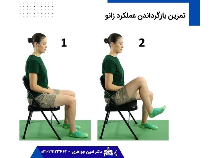 تمرین بازگرداندن عملکرد زانو