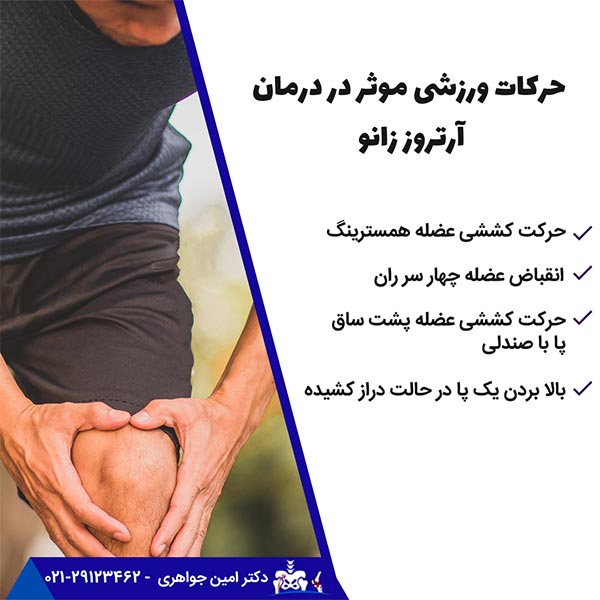 ورزش های مخصوص زانو با تاثیری که بر استحکام مکانیکی و تقویت عضلات مفصل زانو دارد