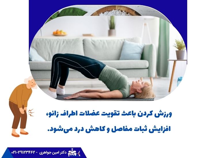 ورزش کردن برای درد جلوی زانو