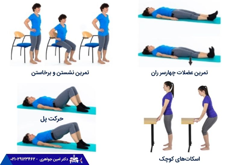 تمرینات اصلاحی آرتروز لگن و ران