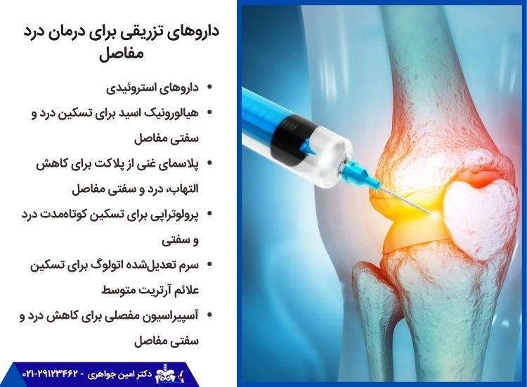 داروهای درمانی برای درد مفاصل